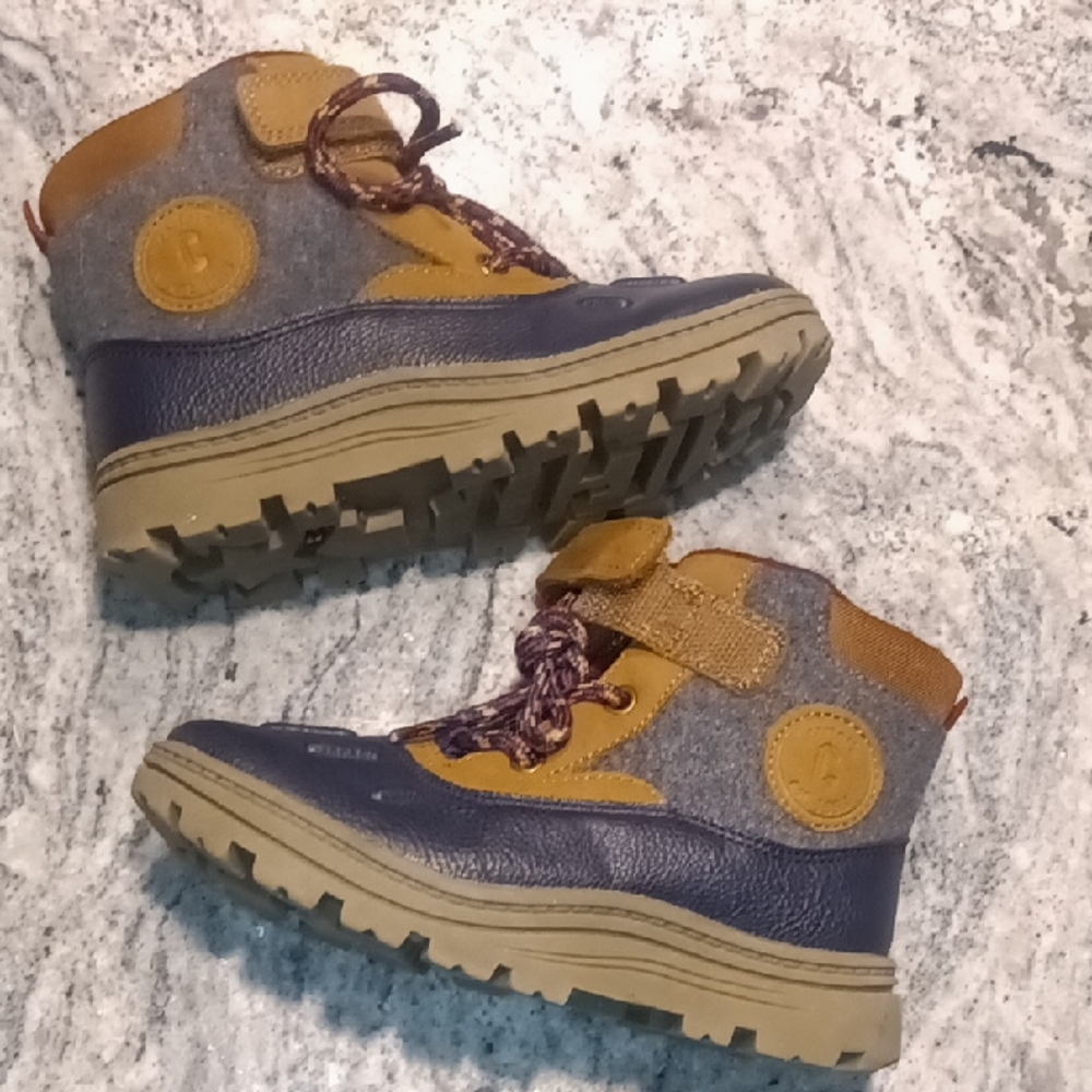 Toddler Size 11c Blue and Tan Boots